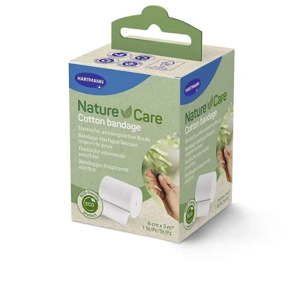 Opaska elastyczna, Hartmann, Nature Care, 6cm x 5m, 1 sztuka