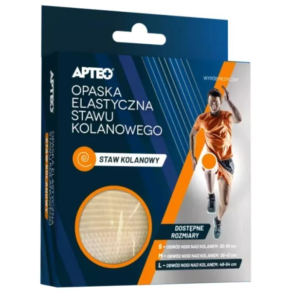 Opaska elastyczna stawu kolanowego, Apteo Care, rozmiar L, 1 sztuka