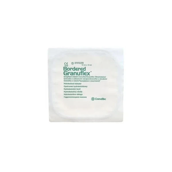 Opatrunek hydrokoloidowy, Granuflex Bordered, jałowy, 10cmx10cm, 1 sztuka