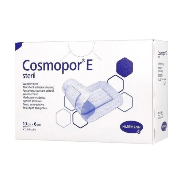 Opatrunek samoprzylepny, Cosmopor E, jałowy, 10cmx6cm, 25 sztuk