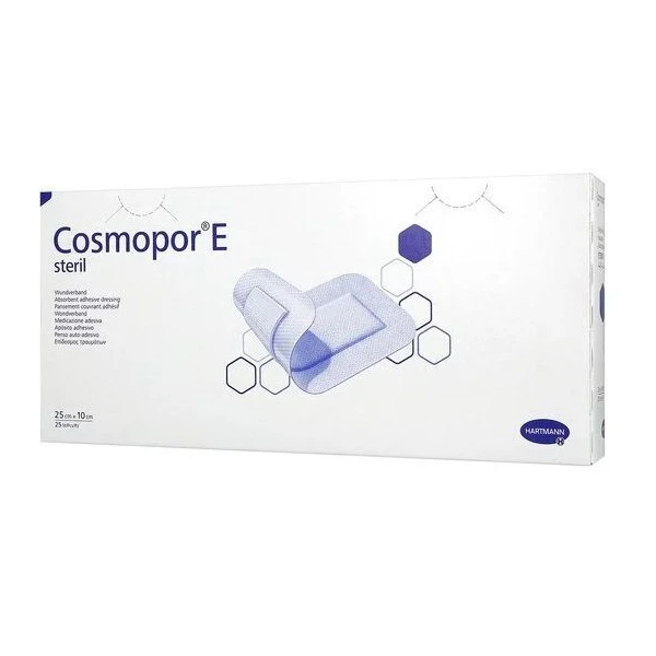 Opatrunek samoprzylepny, Cosmopor E, jałowy, 20cmx8cm, 25 sztuk