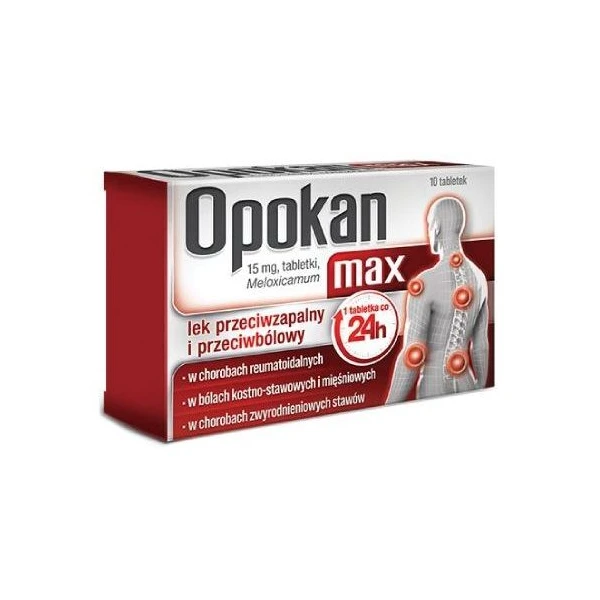 Opokan Max 15mg, 10 tabletek