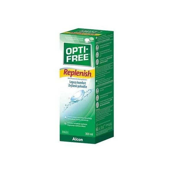 Opti-Free Replenish, płyn dezynfekcyjny do soczewek, 300ml