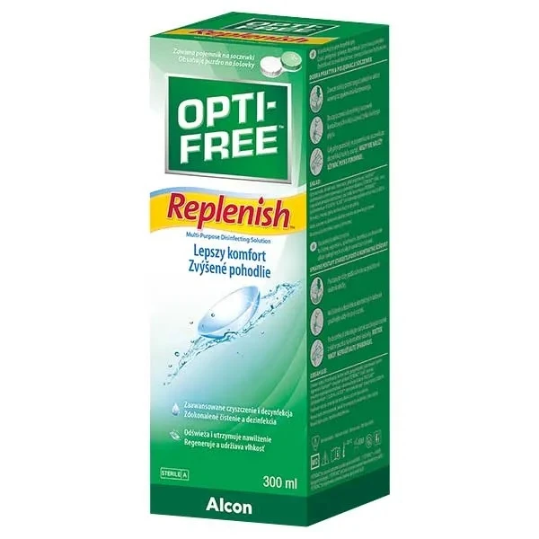 Opti-Free Replenish, płyn dezynfekcyjny do soczewek, 300ml