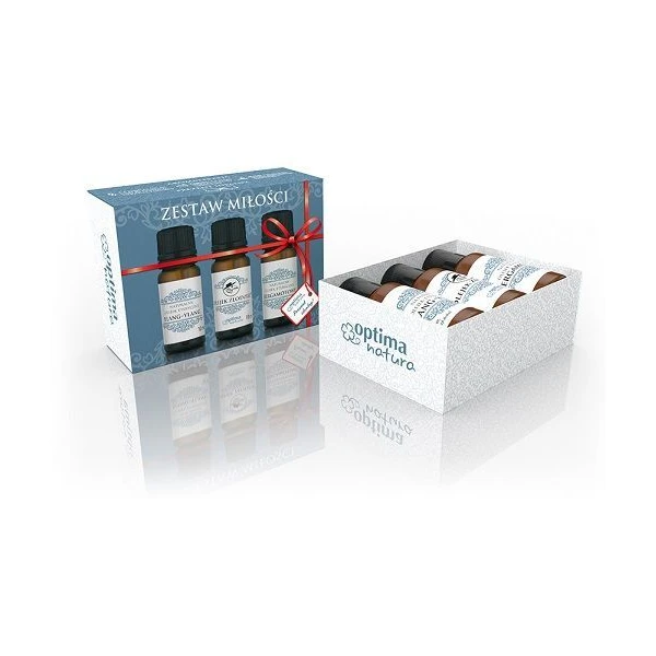 Optima Natura, Zestaw Miłości, olejek Ylang-Ylang, 10ml + olejek Złodziei, 10ml + olejek Bergamotowy, 10ml