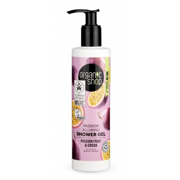 Organic Shop, Marakuja i masło kakaowe, żel pod prysznic, 280ml