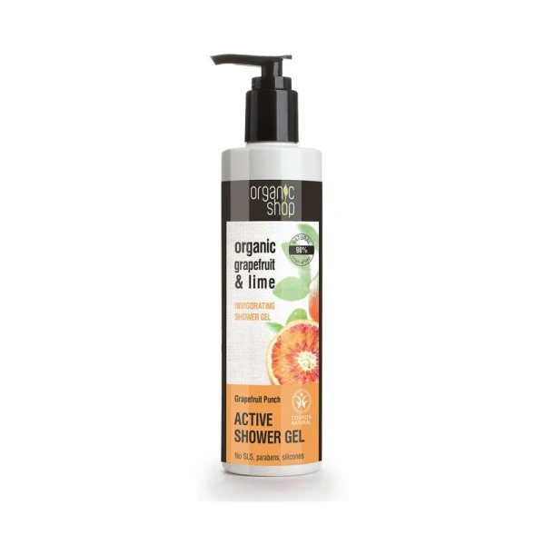 Organic Shop, Poncz Grejpfrutowy, odżywczy żel pod prysznic, 280ml