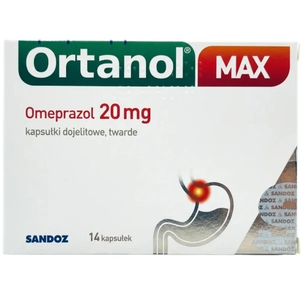 Ortanol Max 20mg, 14 kapsułek