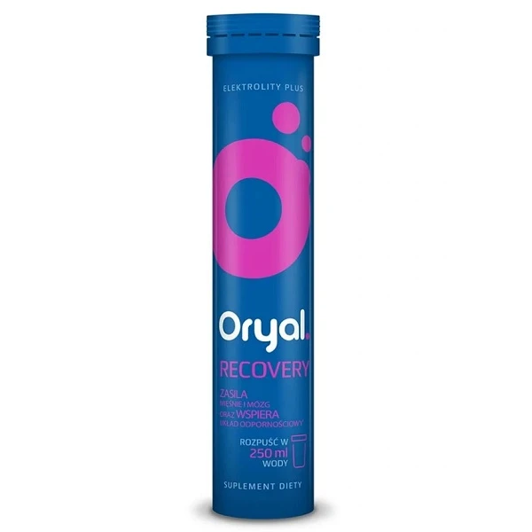 Oryal Recovery, smak owoców leśnych, 16 tabletek musujących