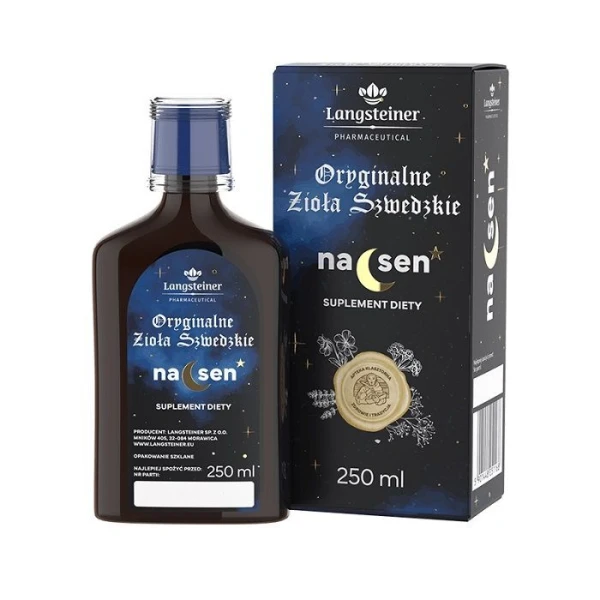[DATA - 2026-11-20] Oryginalne Zioła Szwedzkie Na Sen, płyn, 250ml