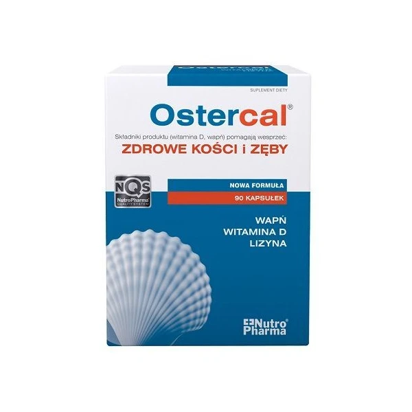 Ostercal, zdrowe kości i zęby, 90 kapsułek