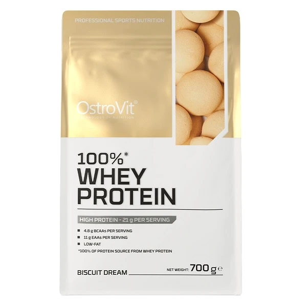 OstroVit 100% Whey Protein, smak biszkoptowego snu, proszek, 700g