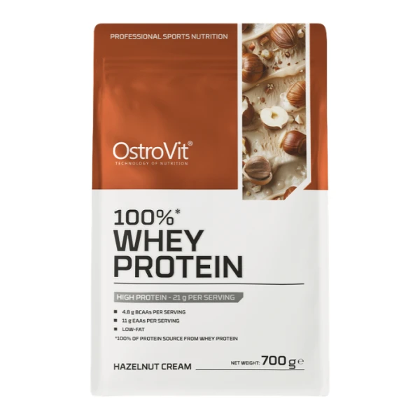 OstroVit 100% Whey Protein, smak kremu z orzechów laskowych, 700g