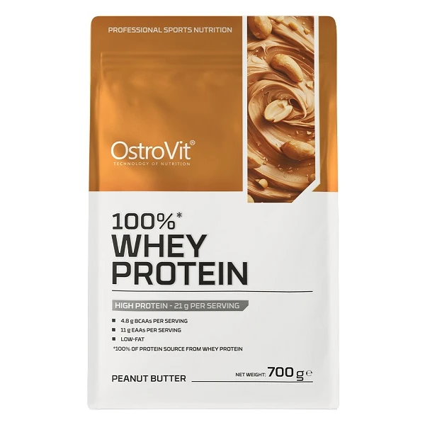 OstroVit 100% Whey Protein, smak masła orzechowego, 700g