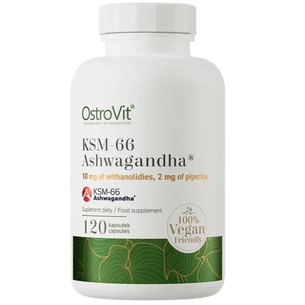 OstroVit, KSM-66 Ashwagandha, 120 kapsułek