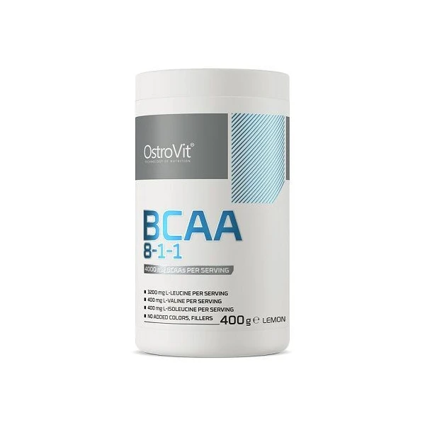 OstroVit, BCAA 8-1-1, proszek, smak cytrynowy, 400g