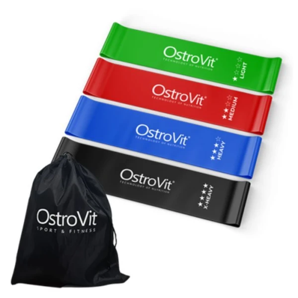 OstroVit, gumy treningowe, 4 sztuki + worek