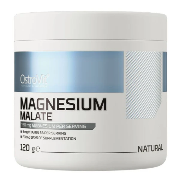 OstroVit, Jabłczan magnezu, smak naturalny, 120g