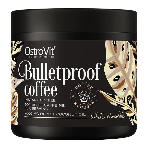 OstroVit, Bulletproof coffee, kawa kuloodporna, smak białej czekolady, 150g