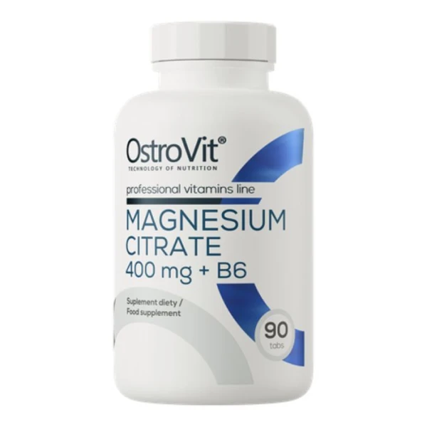 OstroVit, Magnesium Citrate 400mg + B6, 90 tabletek