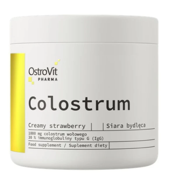 OstroVit Pharma, Colostrum, smak truskawkowy, 100g