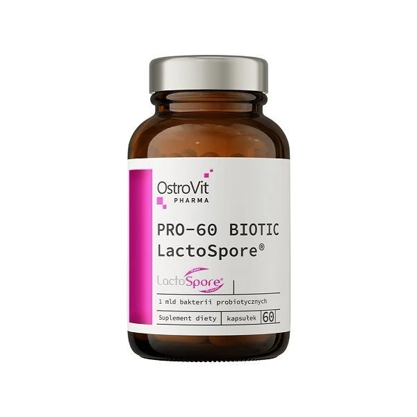OstroVit Pharma, Pro-60 Biotic LactoSpore, 60 kapsułek
