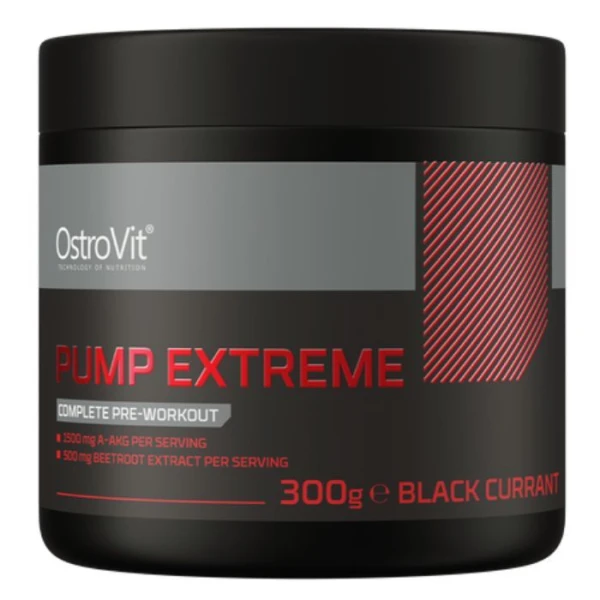 OstroVit, PUMP Extreme Complete Pre-Workout, smak czarnej porzeczki, 300g