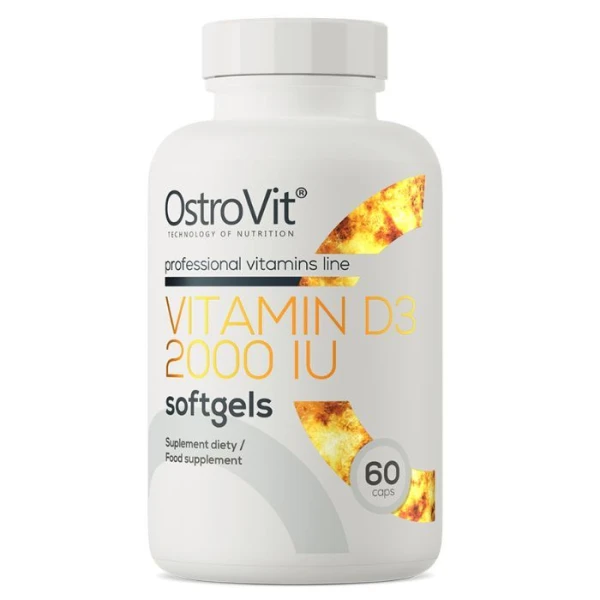 OstroVit, Vitamin D3 2000 IU, 60 kapsułek