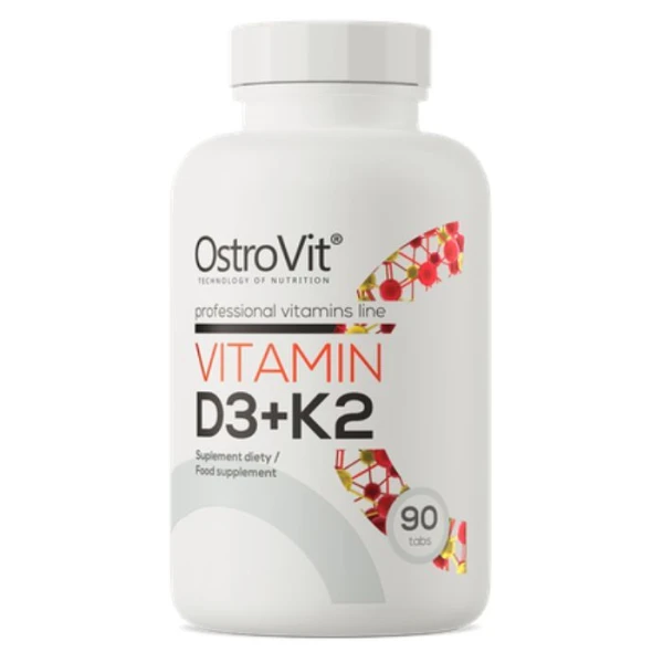 OstroVit, Vitamin D3+K2, 90 tabletek