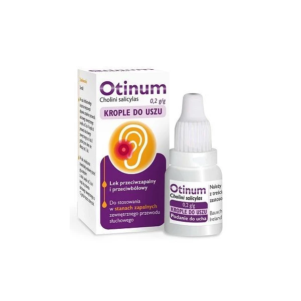 Otinum 0,2g/g, krople do uszu, 10g