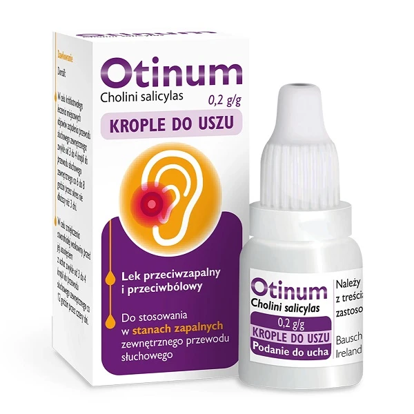 Otinum 0,2g/g, krople do uszu, 10g