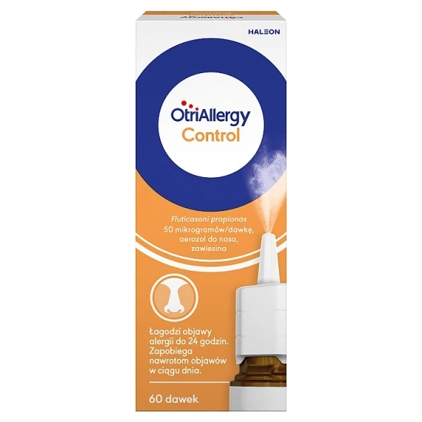 OtriAllergy Control 50mcg/dawkę, aerozol do nosa, 60 dawek