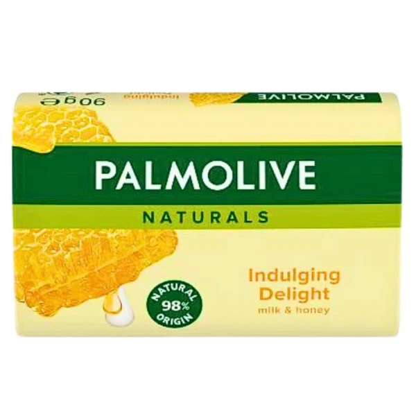 Palmolive Naturals Indulging Delight Milk & Honey, mydło w kostce, z mlekiem i miodem, 90g