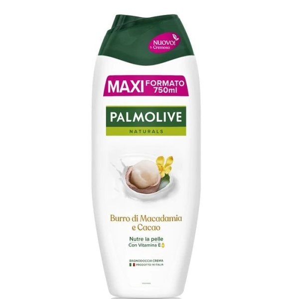 Palmolive Naturals Macadamia & Cacao, żel pod prysznic z mlekiem migdałowym i witaminą E, zapach kremowo-kwiatowy, 750ml