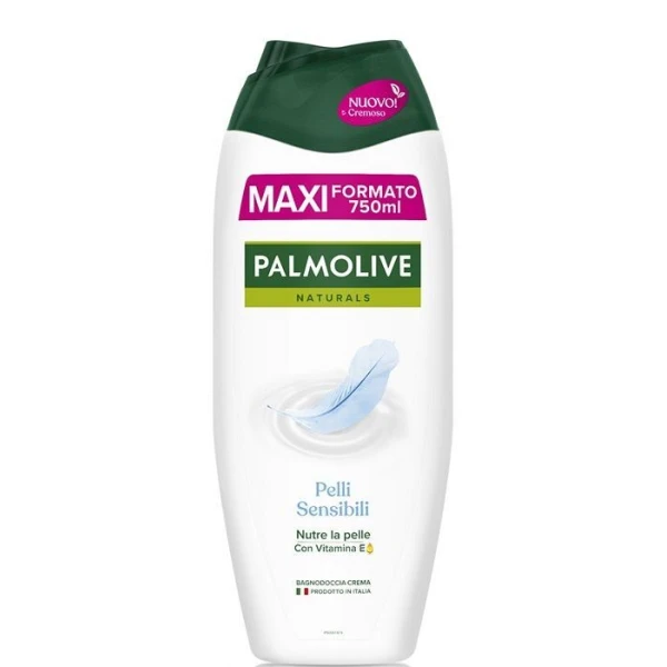 Palmolive Naturals Sensitive, żel pod prysznic z mlekiem migdałowym i witaminą E, zapach piżmowo-drzewny, 750ml