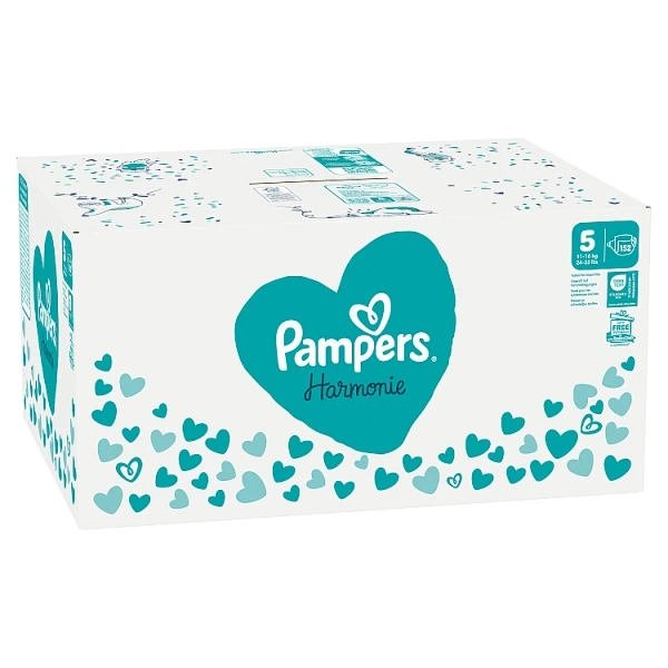Pampers Harmonie New Baby, pieluszki jednorazowe, rozmiar 5, waga 11-16kg, 152 sztuki