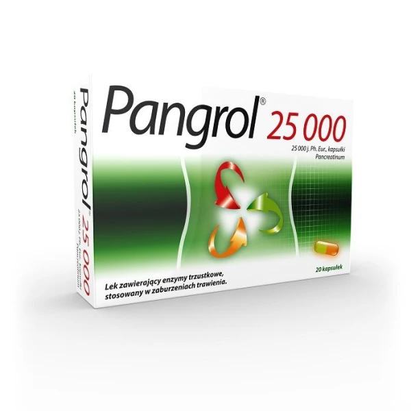 Pangrol 25 000, 20 kapsułek