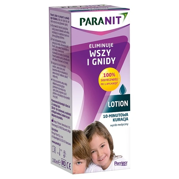 Paranit, lotion eliminujący wszy i gnidy, po 1 roku życia, 100ml