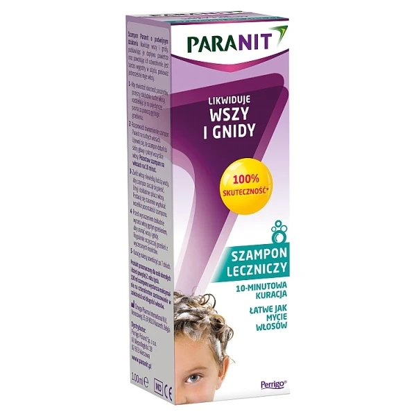 Paranit, szampon leczniczy likwidujący wszy i gnidy, po 2 roku życia, 100ml