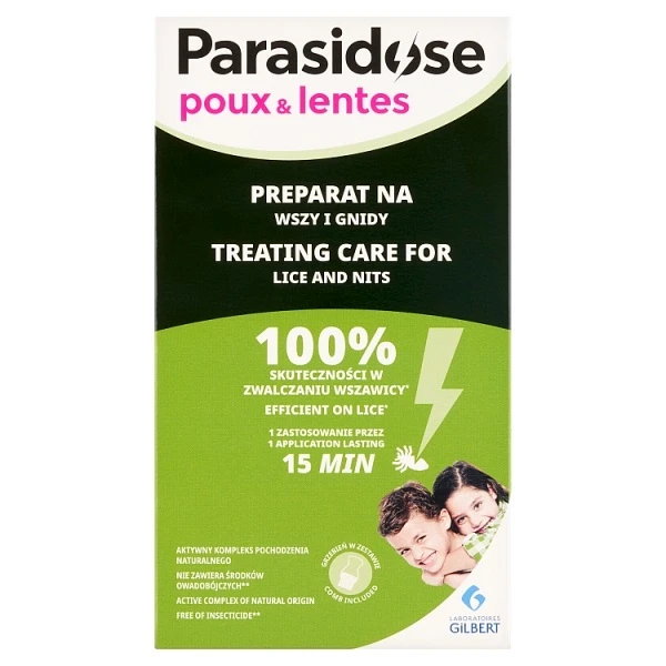 Parasidose, kuracja przeciw wszom i gnidom, 100ml