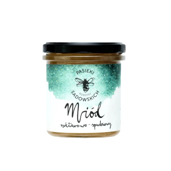Pasieki Rodziny Sadowskich, miód nektarowo-spadziowy, 450g