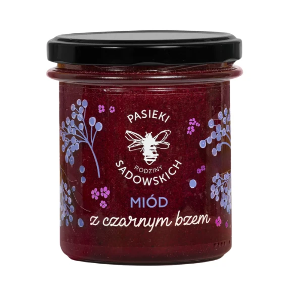 Pasieki Rodziny Sadowskich, miód z czarnym bzem, 430g