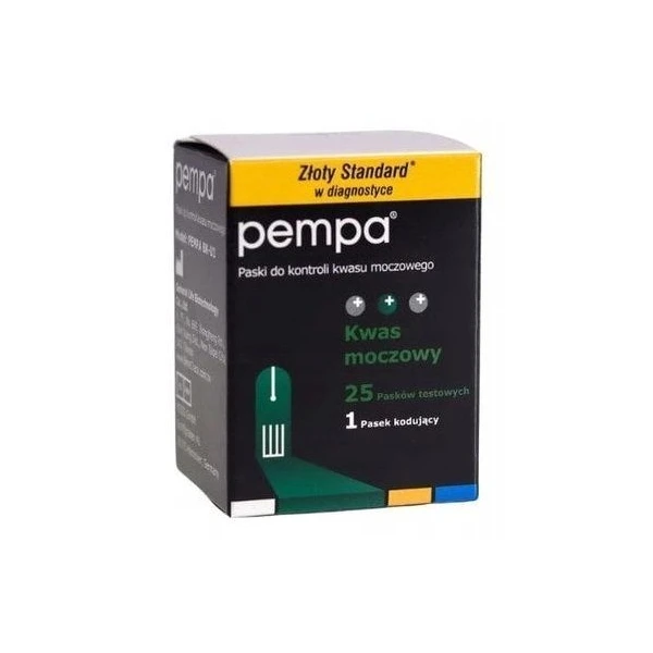 Paski do kontroli kwasu moczowego, Pempa BK-U1, 25 sztuk