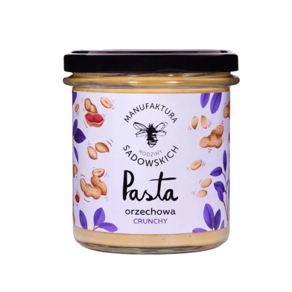 Pasieki Rodziny Sadowskich, pasta orzechowa, crunchy, 300g