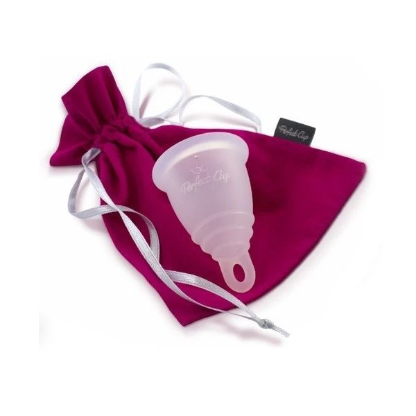Perfect Cup, kubeczek menstruacyjny z pętelką, transparentny, rozmiar S, 1 sztuka