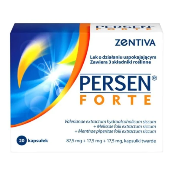 Persen Forte (87,5mg+17,5mg+17,5mg), 20 kapsułek