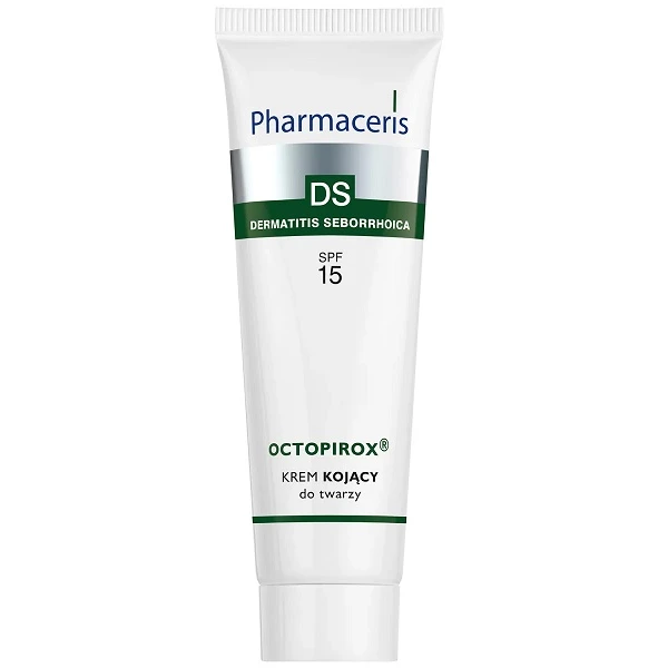 Pharmaceris DS, Octopirox, krem kojący do twarzy SPF 15, skóra łojotokowa, 30ml