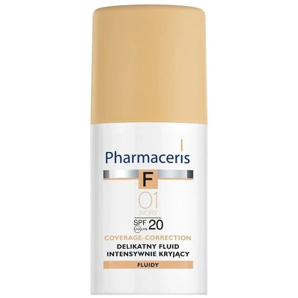 Pharmaceris F, fluid intensywnie kryjący SPF20, 01 - Ivory, 30ml
