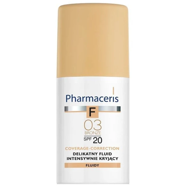 Pharmaceris F, fluid intensywnie kryjący SPF20, 03 - Bronze, 30ml