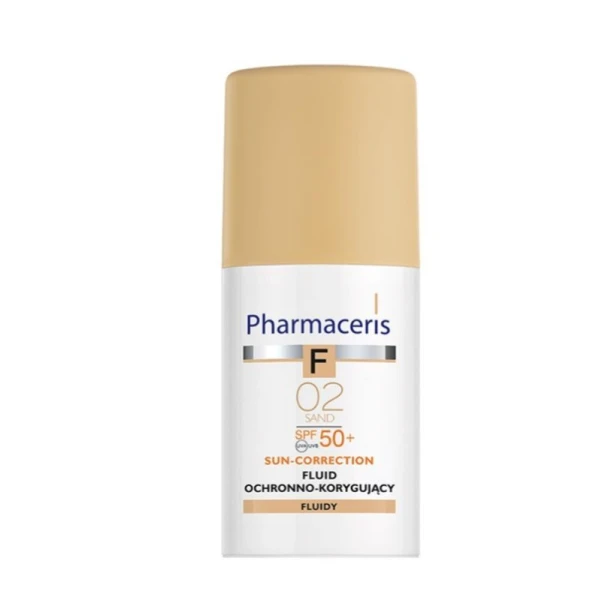 Pharmaceris F, fluid ochronno-korygujący SPF 50+, 02 - Sand, 30ml